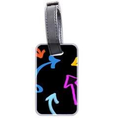 Ink Brushes Texture Grunge Luggage Tag (two Sides)