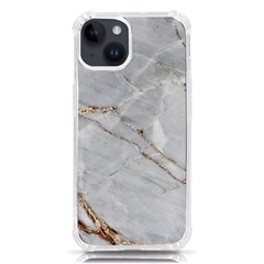 Gray Light Marble Stone Texture Background Iphone 14 Tpu Uv Print Case
