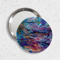 Abstarct Cobalt Waves 2 25  Handbag Mirrors