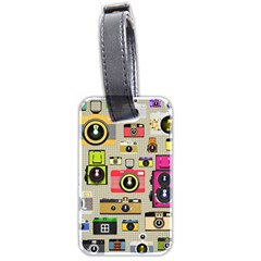 Retro Camera Pattern Graph Luggage Tag (two Sides)