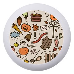 Halloween Doodle Autumn Pumpkin Dento Box With Mirror