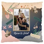 Personalized Couple Name Collage Style Cushion 16  Baby Flannel Cushion Case (Two Sides) Front