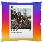 Personalized Name Photo Social Media Frame 16  Baby Flannel Cushion Case (Two Sides) Front