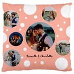 Personalized Lover Photo Bubble 16  Baby Flannel Cushion Case (Two Sides) Front