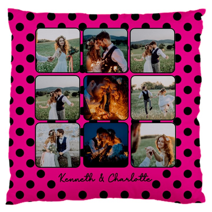 Personalized Phone Wallpaper Lover 9 Grid 16  Baby Flannel Cushion Case (Two Sides)