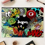 Personalized Comics Style Name Cosmetic Bag Cosmetic Bag (XXXL) Back