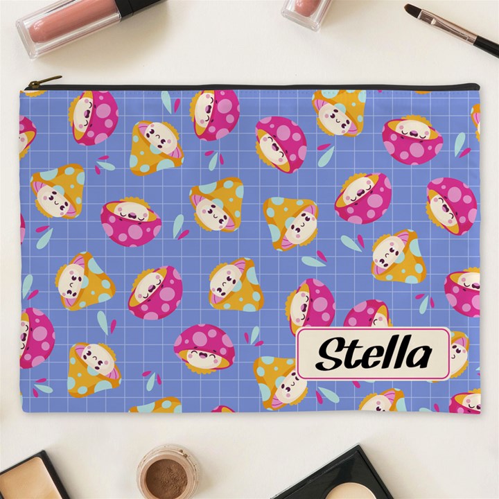 Personalized Mushroom Illustration Name Cosmetic Bag Cosmetic Bag (XXXL)