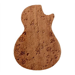 Flower Bloom Blossom Botanical Color Colorful Colour Element Digital Floral Floral Pattern Guitar Shape Wood Guitar Pick Holder Case And Picks Set