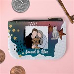 Personalized Photo Illustration Lover Name Mini Coin Purse Mini Coin Purse Back