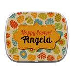 Personalized Easter Name Small Metal Box Small Metal Box (White) Front