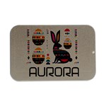 Personalized Easter Name Open Lip Metal Box Open Lid Metal Box (Silver)   Front