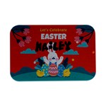 Personalized Easter Name Open Lip Metal Box Open Lid Metal Box (Silver)   Front
