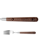 Personalized Square Name Stainless Steel Fork with wooden Handle Stainless Steel Fork With Wooden Handle Fork