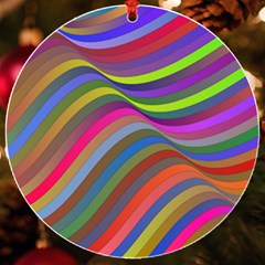 Psychedelic Surreal Background Uv Print Acrylic Ornament Round