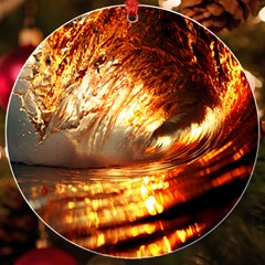 Wave Art Mood Water Sea Beach Uv Print Acrylic Ornament Round