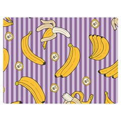 Pattern Bananas Fruit Tropical Seamless Texture Graphics Two Sides Premium Plush Fleece Blanket (baby Size)