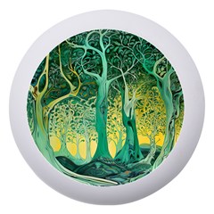 Trees Forest Mystical Forest Nature Junk Journal Scrapbooking Background Landscape Dento Box With Mirror
