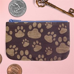 Paws Patterns, Creative, Footprints Patterns Large Coin Purse