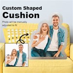 Personalized Couple Custom Shaped Cushion Cut To Shape Cushion Case Front
