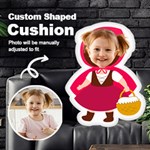 Personalized Photo in Little Red Ridding Hood custom Shaped Cushion Cut To Shape Cushion Case Front