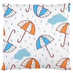 Rain Umbrella Pattern Water 16  Baby Flannel Cushion Case (two Sides)