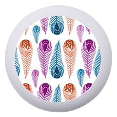 Pen Peacock Colors Colored Pattern Dento Box With Mirror