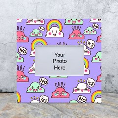 Cloud Seamless Pattern White Box Photo Frame 4  X 6 