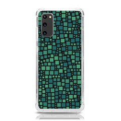 Squares Cubism Geometric Background Samsung Galaxy S20 6 2 Inch Tpu Uv Case