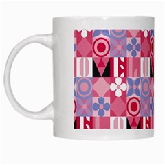 Scandinavian Abstract Pattern White Mug