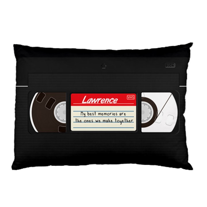 Personalized Video Tape Best Memories Name Pillow Case Pillow Case (Two Sides)