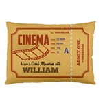 Personalized Retro Cinema Ticket Have a Good Memories with Name Pillow Case Pillow Case (Two Sides) Back