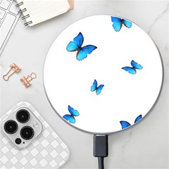 Butterfly-blue-phengaris Wireless Fast Charger(white)