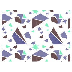 Seamless Pattern Geometric Texture Two Sides Premium Plush Fleece Blanket (baby Size)