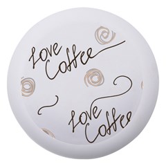Seamless Pattern Coffee Text Dento Box With Mirror