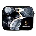 Personalized Initial Name Marble iPad Zipper Case Apple iPad Zipper Case Front
