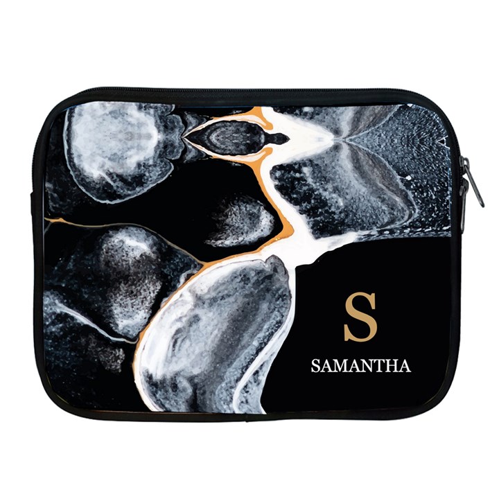 Personalized Initial Name Marble iPad Zipper Case Apple iPad Zipper Case