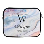 Personalized Initial Name Color Marble iPad Zipper Case Apple iPad Zipper Case Front