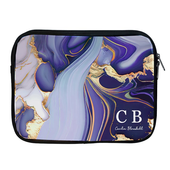 Personalized Initial Name Marble iPad Zipper Case Apple iPad Zipper Case
