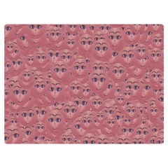 Sweet Emoji Canvas Print Pattern Two Sides Premium Plush Fleece Blanket (baby Size)