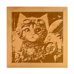 Maine Coon Explorer Wood Photo Frame Cube