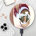 Personalized Anime Eye Name Wireless Fast Charger Wireless Fast Charger(White) Front