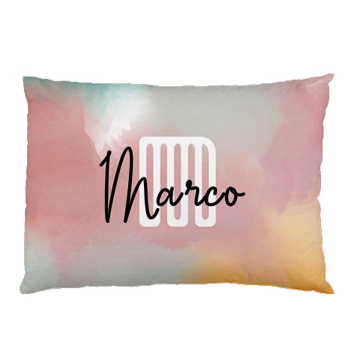 Personalized Watercolor Initial Name Pillow Case Pillow Case