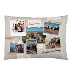 Personalized Collage Travel Photo Any Text Pillow Case Pillow Case (Two Sides) Front
