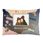 Personalized Photo Illustration Lover Name Pillow Case Pillow Case (Two Sides) Front