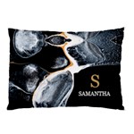 Personalized Initial Name Marble Pillow Case Pillow Case (Two Sides) Back