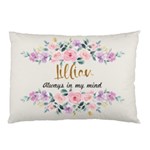 Personalized Floral Pattern Always in My Mind Name Pillow Case Pillow Case (Two Sides) Front