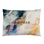 Personalized Initial Name Marble Pillow Case Pillow Case (Two Sides) Back
