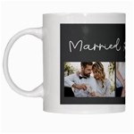 Personalized Wedding Photo Name Mug White Mug Left