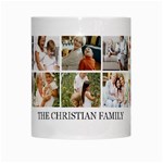 Personalized 10 Photo Family Name Any Text Mug White Mug Center