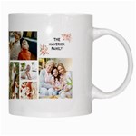 Personalized 9 Photo Family Name Any Text Mug White Mug Right